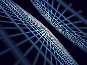 Abstract Computer Graphics Prints: Abstract simple tech background - computer-generated image