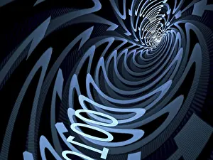 Symbolic Internet Picture Prints: Abstract tech background - computer-generated image