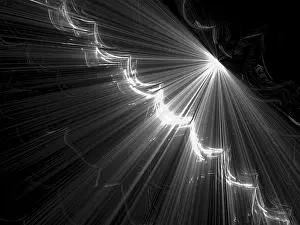Abstract Technology Picture Prints: Abstract tech background - computer-generated image