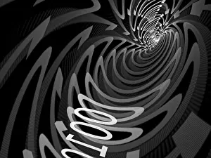 Abstract Tech Background Prints: Abstract tech background - computer-generated image