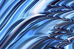 Abstract Wave Design Prints: Abstract wavy background - computer-generated image