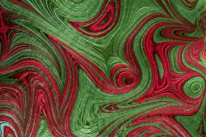 Computer Generated Background Prints: Abstract wavy background - computer-generated image