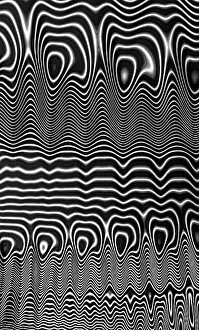 Digitally Generated Image Prints: Abstract wavy background - digitally generated image
