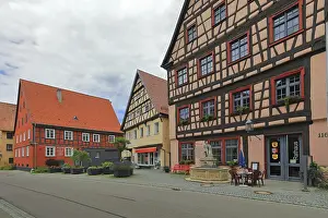 Southern Germany Buildings Prints: Ackerburgerhaus, half-timbered house