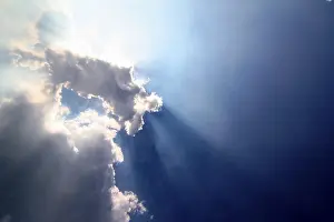 Open Air Landscapes Prints: Actinism at clouded sky