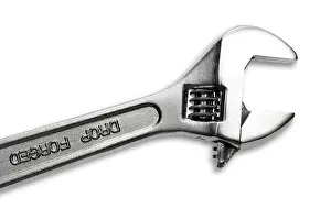 Studio Shot Of Wrenches Prints: Adjustable wrench or shifting spanner