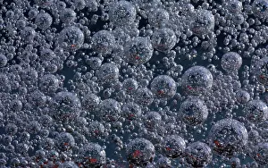 Ice Cream Photography Prints: Air bubbles in ice