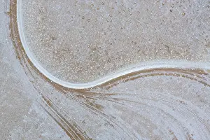 Frozen Surface Texture Prints: Air bubbles in ice
