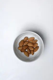 Food Photography Almonds Prints: Almonds in shell, Prunus dulcis