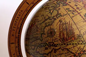 Deserted World Map Prints: Alter Globus