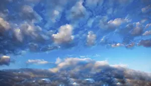 Deserted Austrian Landscapes Prints: Altocumulus clouds, Upper Austria, Austria