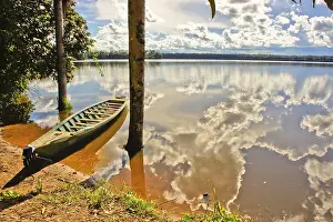 Amazon River Waterfront Scene Prints: Amazon Basin, Peru