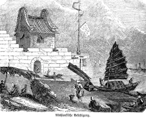 Asian Historical Landmark Prints: Ancient Chinese castle complex
