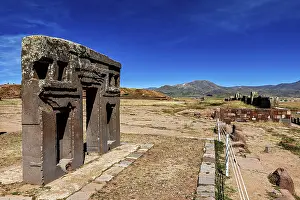 South American Heritage Sites Prints: Ancient stone structures in a vast