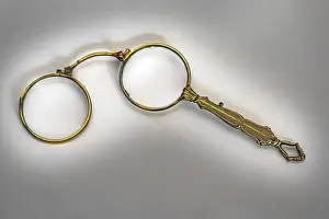 Uninhabited Old Buildings Prints: Antique lorgnette or lorgnette