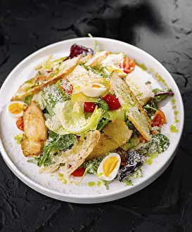 Images Dated 2nd April 2024: Appetizing Caesar Salad Print