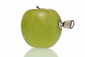 Single Object Studio Photo Prints: Apple with lock and key