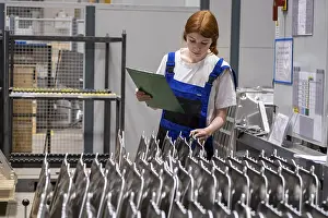 Central Europe Metal Industry Prints: Apprentice, trainee, training, warehouse clerk