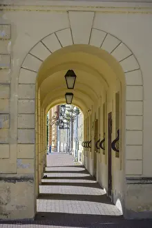 Round Arches Europe Prints: Arcade on the main square, Tvrđa