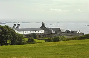 Islay Scotland Prints: Ardbeg distillery with his typical three pagodes
