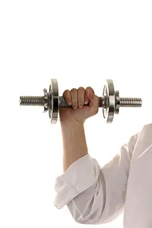 Businessman Workout Prints: Arm with weights
