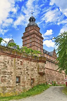 Uninhabited German Castles Prints: Aschaffenburg, Germany