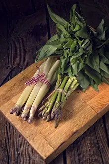 Deserted Garden Asparagus Prints: Asparagus bundle
