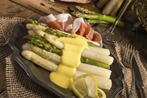 Asparagus With Ham Prints: Asparagus with ham