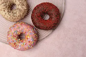 Assorted Donuts Prints: Assorted donuts with icing