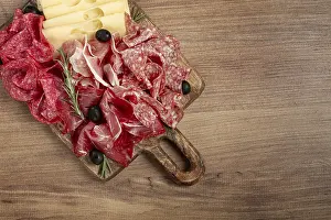 Breakfast Charcuterie Board Prints: Assorted meat, appetizer, prosciutto