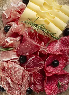 Breakfast Charcuterie Board Prints: Assorted meat, appetizer, prosciutto