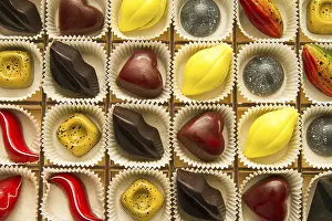 Framed Print : Assortment of Multi-Colored Exquisite Chocolates Print Framed Print : Assortment of Multi-Colored Exquisite Chocolates Print
