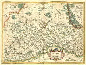 Digital reproduction of a 1623 Mercator engraving print