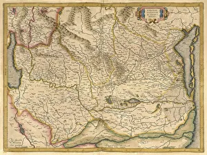Europe Map History Prints: Atlas, map from 1623, Veneto and Verona