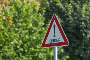 Deserted Road Sign Prints: Attention