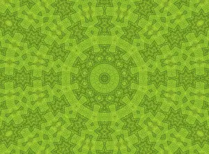 Abstract Artwork Background Prints: Background with abstract pattern from green leaf