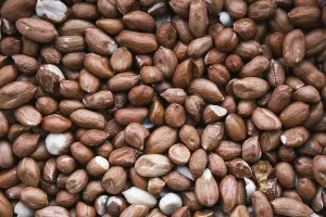 Full Format Filling Image Prints: A Background Image Of Raw Peanuts