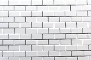 Decorative Wall Design Prints: Background from a white tile wall