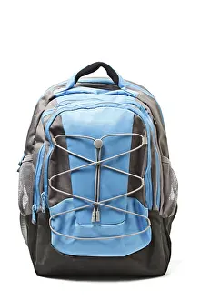 Bright White Background Prints: Backpack isolated on white background