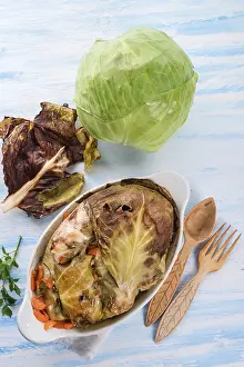Eastern European Cuisine Prints: Baked cabbage rolls