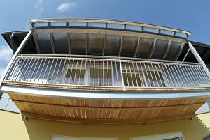 Steel Building Architecture Prints: Balcony