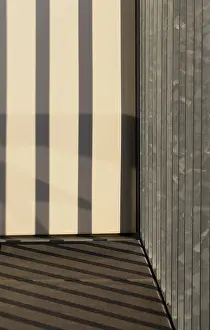 Upper Austria Journey Prints: Balcony railing with shadow casting