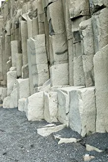 Basalt Columns Iceland Prints: Basalt columns, cave Halsanefshellir