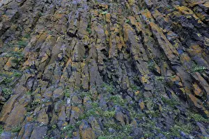 Volcanic Rock Texture Prints: Basalt columns in Stykkisholmur