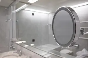 Deserted Bathroom Scene Prints: Bathroom with Mirror