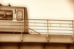 Northern Germany Transport Prints: Baumwall underground railway