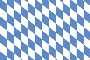 Munich Beer Festival Scene Prints: Bavarian diamond pattern as background