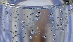 Close Up Macro Photography Prints: Bavarian pattern in water drops