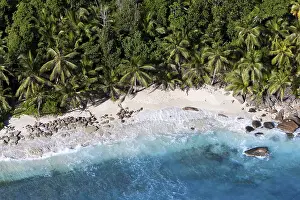 Turquoise Blue Water Prints: The beach Anse Cachee at Pointe Golette