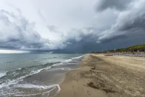 Empty Beach, Follonica, Tuscany Print